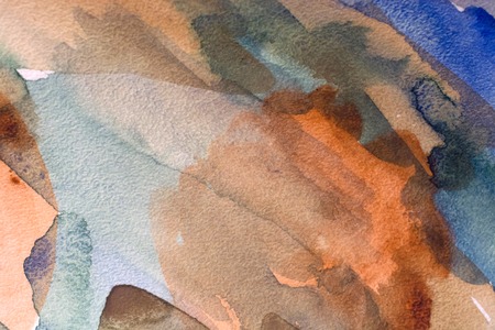 Colorful watercolor paintedの写真素材