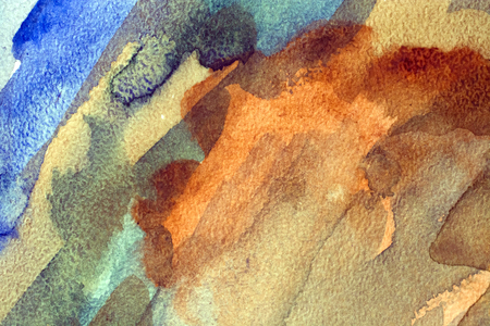 Abstract artistic brown watercolor backgroundの写真素材