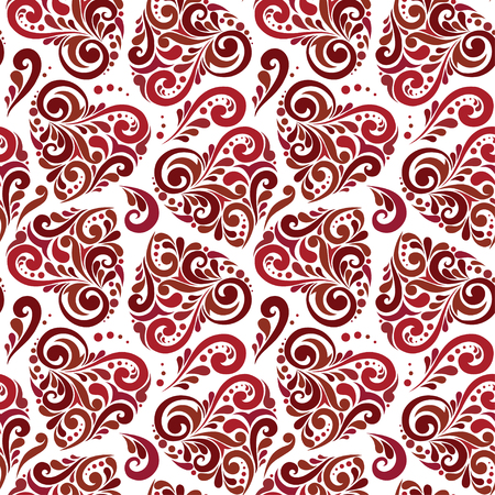 Seamless pattern with hearts. Vector illustrationのイラスト素材
