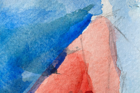 multicolored watercolor painted background textureの写真素材