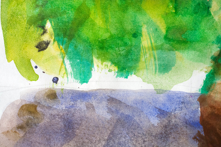 multicolored watercolor painted background textureの写真素材