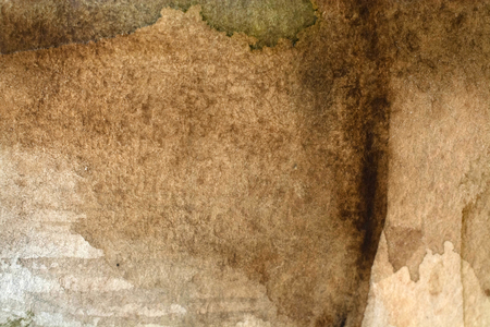 horizontal brown watercolor backgroundの写真素材