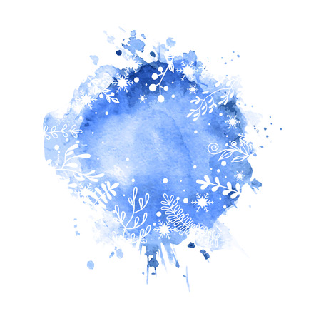 Christmas background with snowflakes. New Year card.のイラスト素材