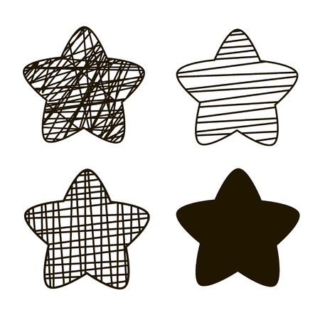 stars vector collectionのイラスト素材