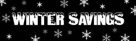 Christmas winter sale deals web banner snowの写真素材