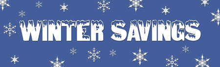 Christmas winter sale deals web banner snowの写真素材
