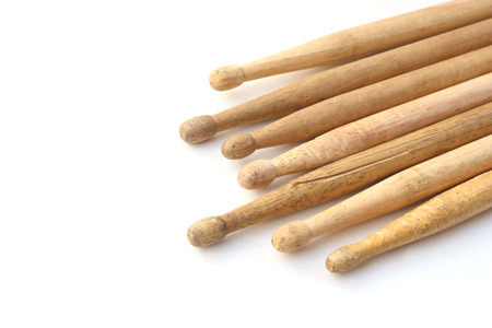 many old drum stick that use of for a long time.