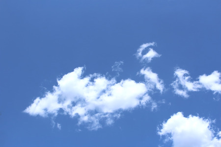 white cloud in blue sky in clear weather day