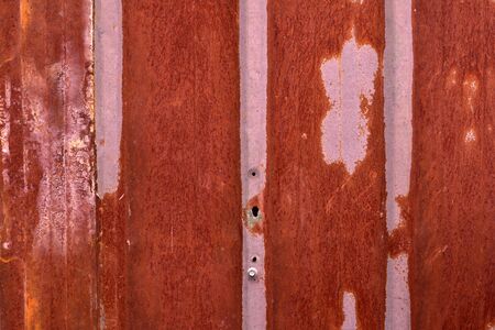 rusty metal plateの写真素材
