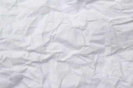 White crumpled paper texture background. Crumpled paper background.の写真素材