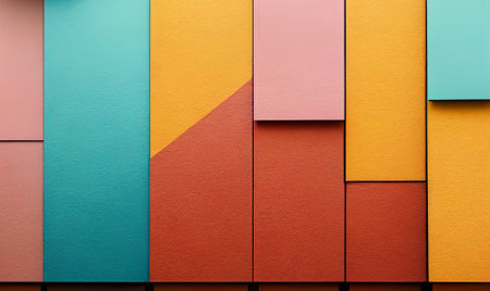 3d illustration of empty wall minimal mockup with copy spaceの素材