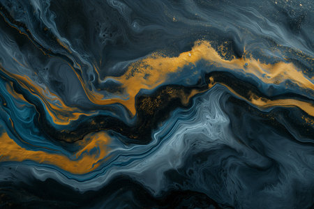 blue and gold abstract artの素材