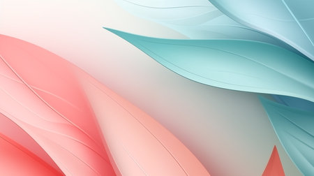 pastel color leaf abstract backgroundの素材