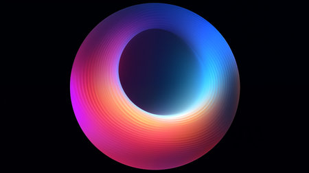 smooth gradient circle abstract artの素材