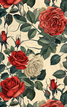 vintage roses backgroundの素材
