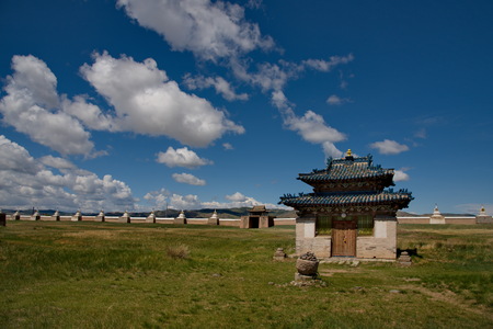 Mongolia. Harhorin. 06/07/2015. Erdene-Zuu monastery is the first and the largest Buddhist monastery in Mongolia, which has survived to the present day. It was built in 1586.のeditorial素材