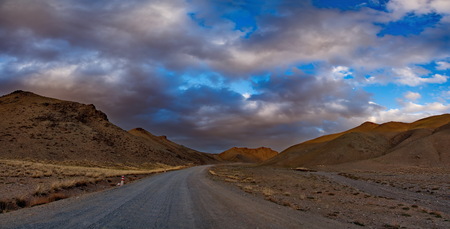 The Mongolian steppesの写真素材