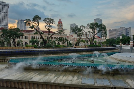Malaysia. Kuala-Lumpur. Muslim mosque jamekの写真素材