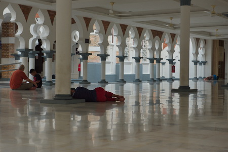 South-East Asia. The Capital Of Malaysia Is Kuala Lumpur. It is one of the oldest and most famous mosques in Kuala Lumpur.のeditorial素材