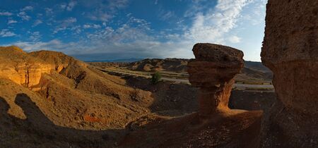 South-East Kazakhstan. Picturesque mountains in the area of the natural national Park Charyn canyon.