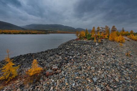 Russia. Magadan. The Far East. The lake maxiの写真素材