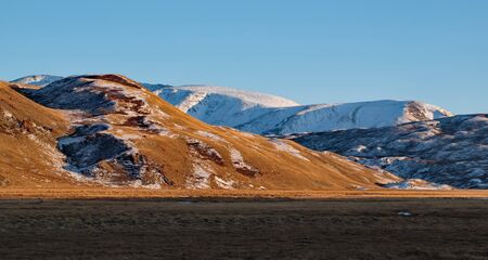 Russia. Western Siberia, South of the Altai Mountains near the village of Kosh-Agach.の写真素材