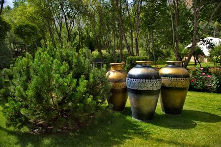 Tajikistan, Darvaz historical region. 08/08/2019. The fabulous architecture of the recreation Center "Horchaman", located in the mountain gorge of the Pamirs on the border with Afghanistan.のeditorial素材