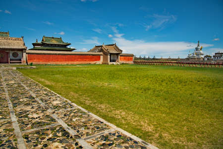 Harhorin. Mongolia. June 07, 2015. Exterior of the Erdene-Zuu monastery is the first and the largest Buddhist monastery in Mongolia, which has survived to the present day. It was built in 1586.のeditorial素材