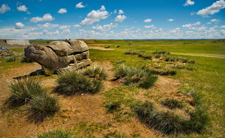 Harhorin. Mongolia. June 07, 2015. Exterior of the Erdene-Zuu monastery is the first and the largest Buddhist monastery in Mongolia, which has survived to the present day. It was built in 1586.のeditorial素材