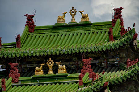 Ulaanbaatar. Mongolia. June 08, 2015. Architecture of the Palace of the last Emperor Bogdo-gegen VIII. Currently, the Palace houses a Museum dedicated to the Emperor.のeditorial素材