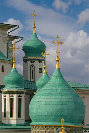 Istra, Russia, Moscow region. October 09, 2018. Architecture of the Resurrection New Jerusalem...