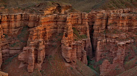 South-East Kazakhstan. Picturesque mountains in the area of the natural national Park Charyn canyon....