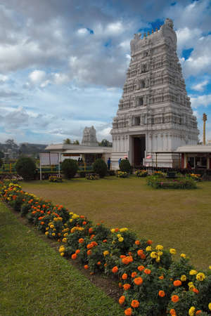 Assam. East India. January 31, 2016. The temple of Tirupati Balaji Mandir is ten kilometers from the city of Guwahati.のeditorial素材