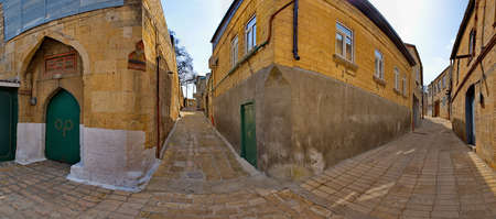 Russia. Dagestan. The Old Town area at the foot of the ancient Naryn-Kala fortress in Derbent.の写真素材