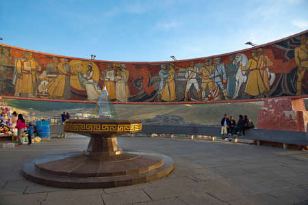 Ulaanbaatar. Mongolia. June, 08, 2015. Memorial to the Soviet soldiers who died near the...