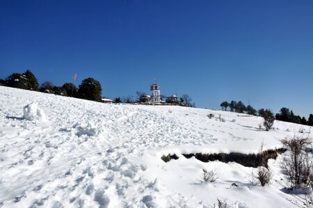 beautiful snow fieldの写真素材