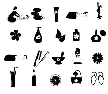Spa icons vector set.のイラスト素材