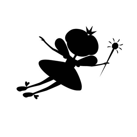 Stencil Fairy flyingの写真素材