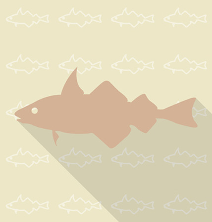vector fish in background patternのイラスト素材