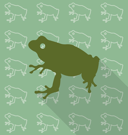 Frog vectorのイラスト素材