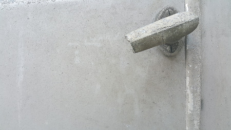 Hinge rusty old car for a long time.の写真素材