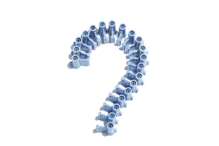 Question marks ranged from Cork colors look beautiful.の写真素材