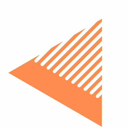 Triangle icon, vector illustration. Flat design style eps 10