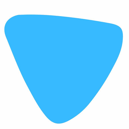 a close up of a blue triangle with a white backgroundのイラスト素材