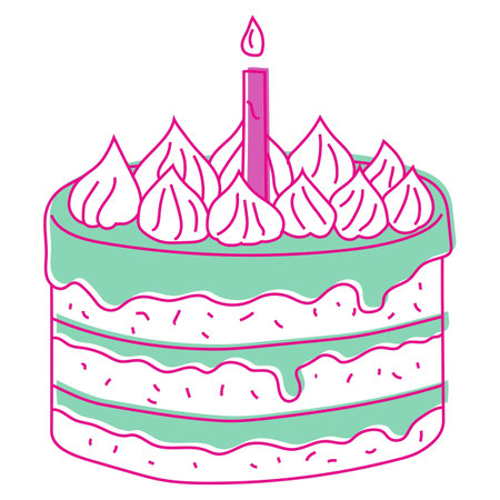 a close up of a cake with a candle on top of it