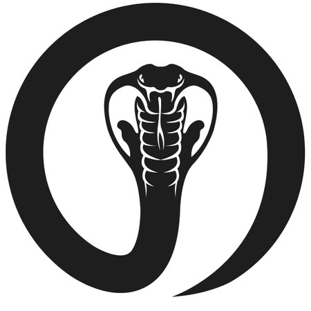 a black and white image of a fist in a circleのイラスト素材