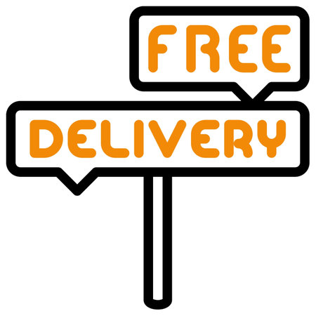Free delivery sign on white background, vector illustration. Eps 10.のイラスト素材