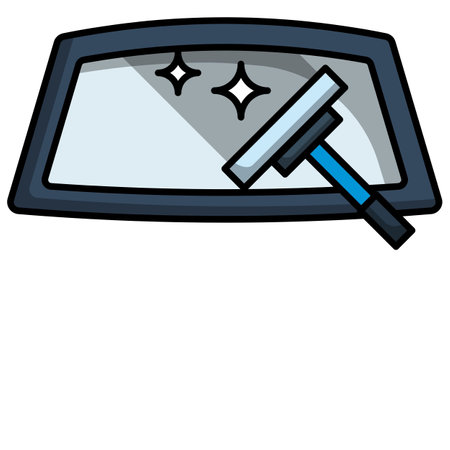 Illustration of a Windscreen Wiper with a Screwdriver.のイラスト素材