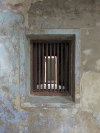 Vintage window grilles, Bangkok, Thailandの写真素材