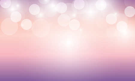 Blue sky Pastel glowing bokeh vector with glitter backgroundのイラスト素材
